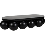 Lambreta Coffee Table, Black Steel - LOOMLAN - Noir - Coffee Tables