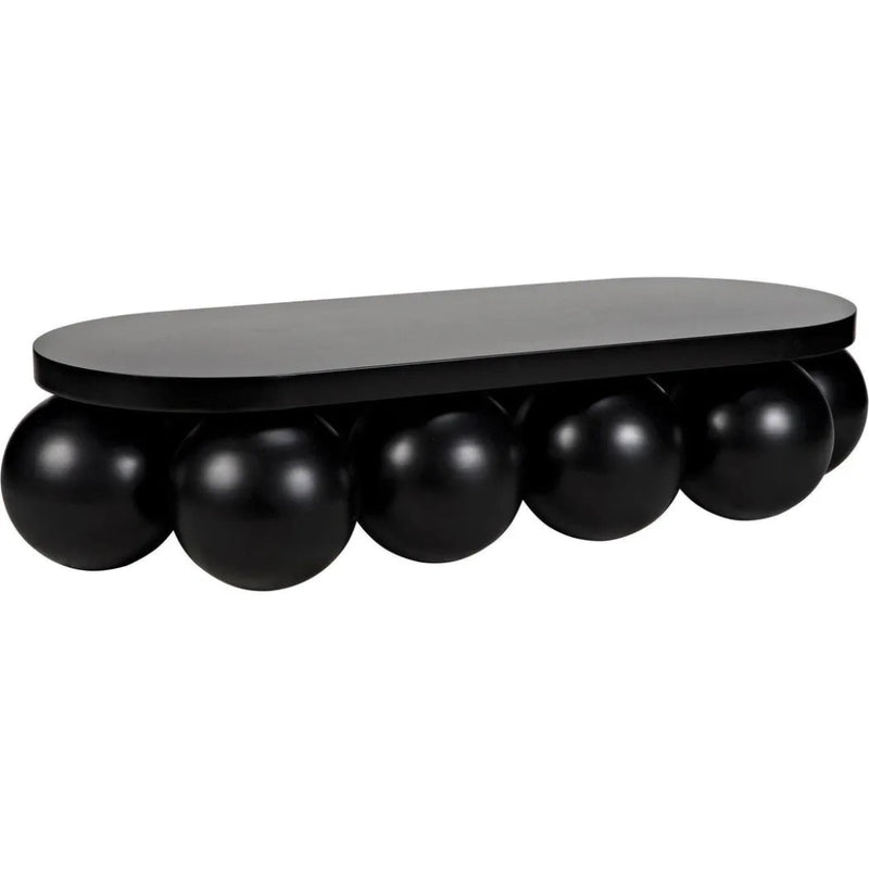 Lambreta Coffee Table, Black Steel - LOOMLAN - Noir - Coffee Tables