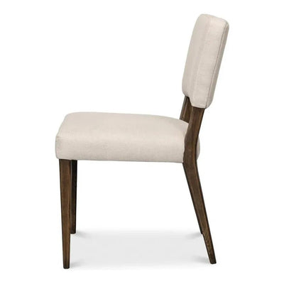 Landon Dining Chairs Set of 2 Linen - LOOMLAN - Sarreid - Dining Chairs