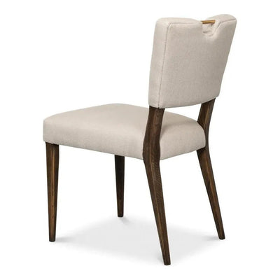 Landon Dining Chairs Set of 2 Linen - LOOMLAN - Sarreid - Dining Chairs