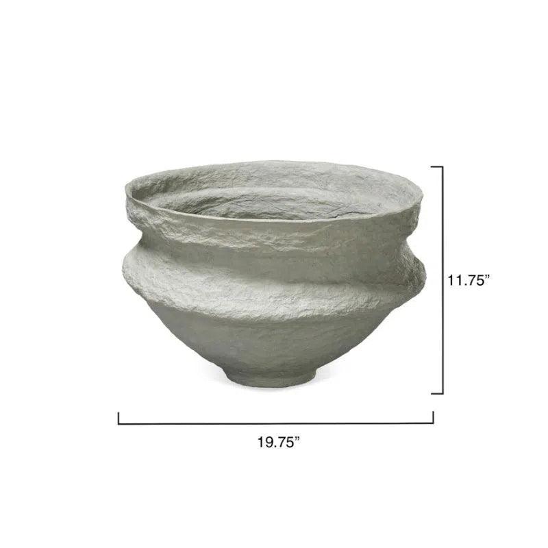 Landscape Large Bowl - Grey - LOOMLAN - Jamie Young - Boxes & Bowls