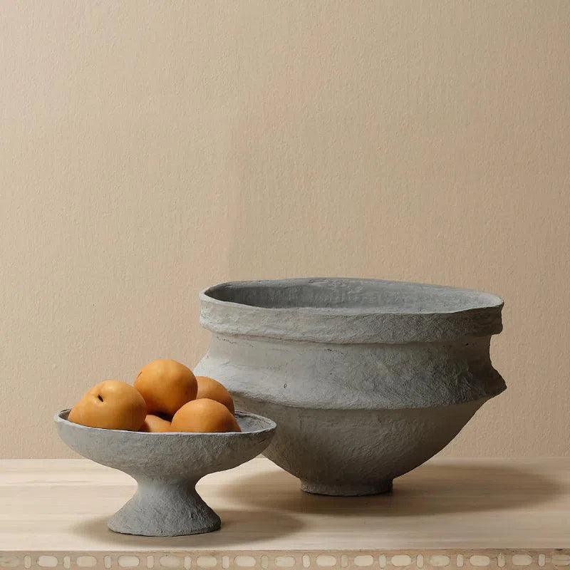 Landscape Large Bowl - Grey - LOOMLAN - Jamie Young - Boxes & Bowls