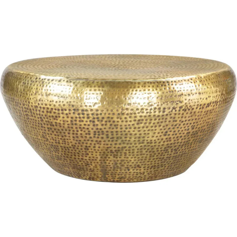 Larache Gold Round Coffee Table - LOOMLAN - Zuo Modern - Coffee Tables