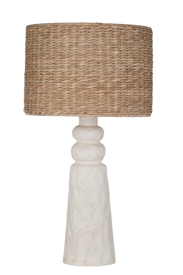 Laramie Matte White Table Lamp - LOOMLAN - Bassett Mirror - Table Lamps