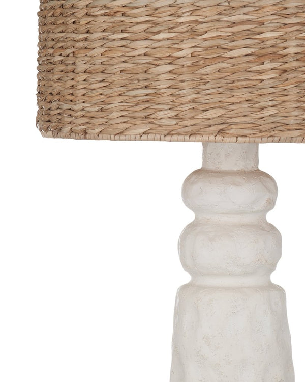 Laramie Matte White Table Lamp - LOOMLAN - Bassett Mirror - Table Lamps