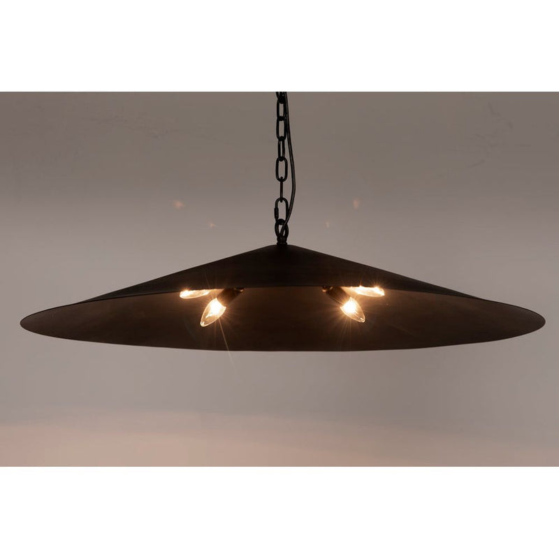 Lark Industrial Steel Black Pendant - LOOMLAN - Noir - Pendants