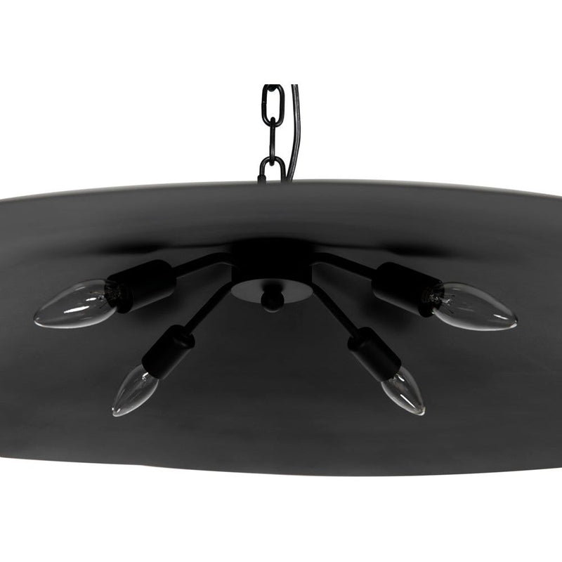 Lark Industrial Steel Black Pendant - LOOMLAN - Noir - Pendants