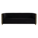 Larron Performance Fabric Black Sofa - LOOMLAN - SUNPAN - Sofas & Loveseats