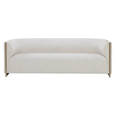 Larron Sofa Rhea Light Barley - Gold Trim - LOOMLAN - SUNPAN - Sofas & Loveseats