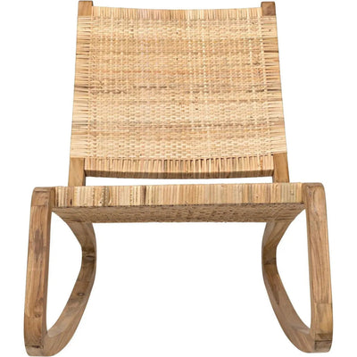 Las Palmas Natural Teak Wood Chair Woven - LOOMLAN - Noir - Accent Chairs