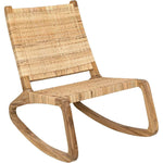 Las Palmas Natural Teak Wood Chair Woven - LOOMLAN - Noir - Accent Chairs