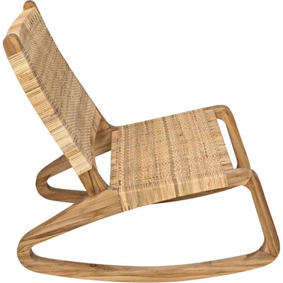 Las Palmas Natural Teak Wood Chair Woven - LOOMLAN - Noir - Accent Chairs