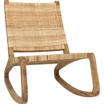 Las Palmas Natural Teak Wood Chair Woven - LOOMLAN - Noir - Accent Chairs