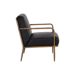 Lathan Leather Lounge Chair - LOOMLAN - Accent Chairs