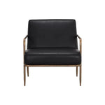 Lathan Leather Lounge Chair - LOOMLAN - Accent Chairs