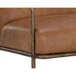 Lathan Leather Lounge Chair - LOOMLAN - Accent Chairs