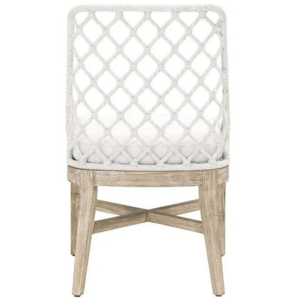 Lattis Outdoor Dining Chair Rope & Teak Wood - LOOMLAN - Essentials For Living - Outdoor Dining Chairs