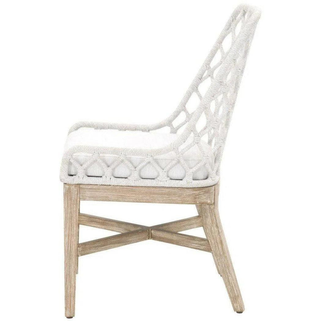 Lattis Outdoor Dining Chair Rope & Teak Wood - LOOMLAN - Essentials For Living - Outdoor Dining Chairs