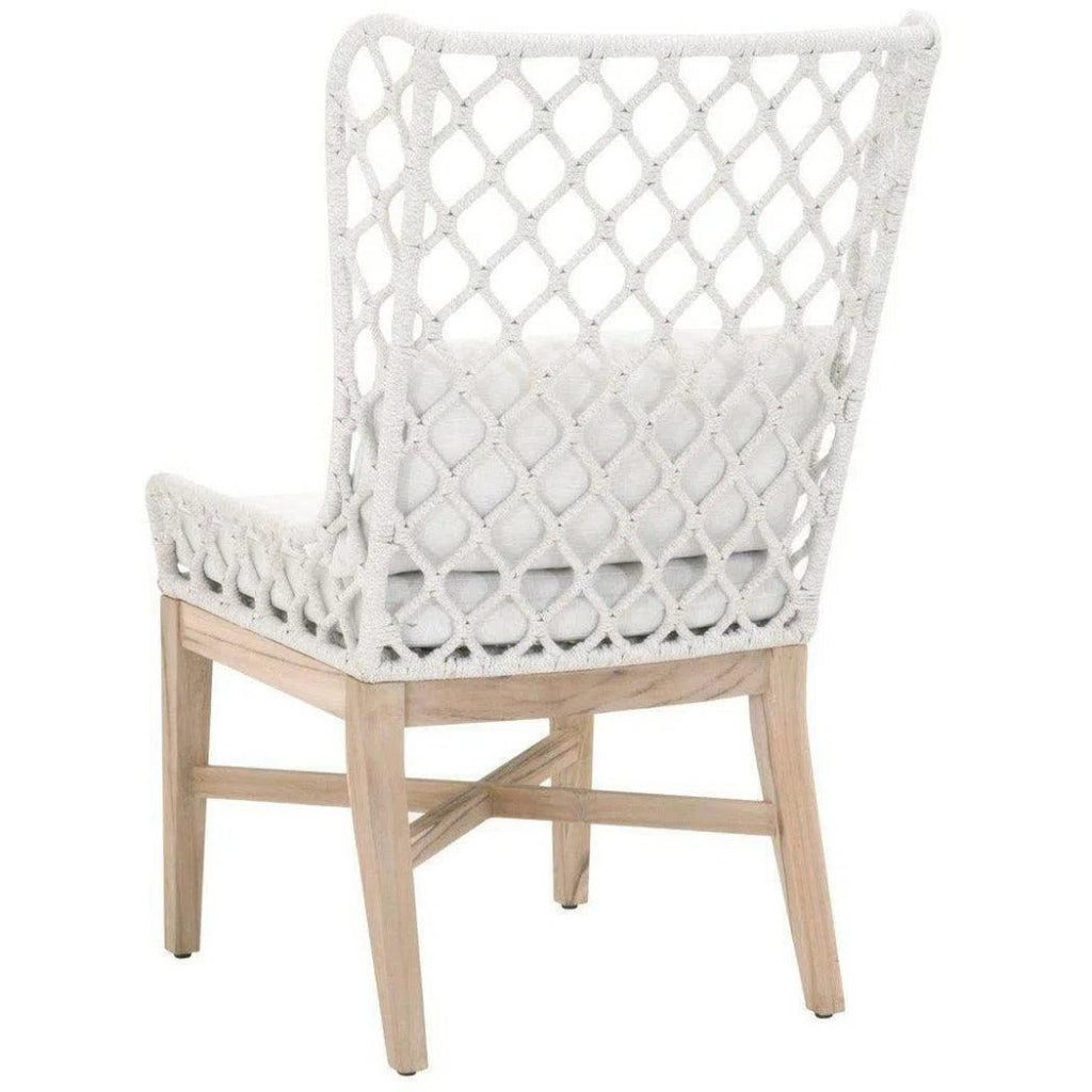 Lattis Outdoor Wing Chair Rope & Teak Wood - LOOMLAN - Essentials For Living - Outdoor Dining Chairs