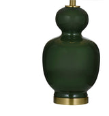 Layla Green Ceramic Table Lamp - LOOMLAN - Bassett Mirror - Table Lamps