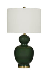 Layla Green Ceramic Table Lamp - LOOMLAN - Bassett Mirror - Table Lamps