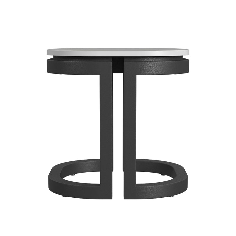 Malibu Aluminum Framed Outdoor End Table