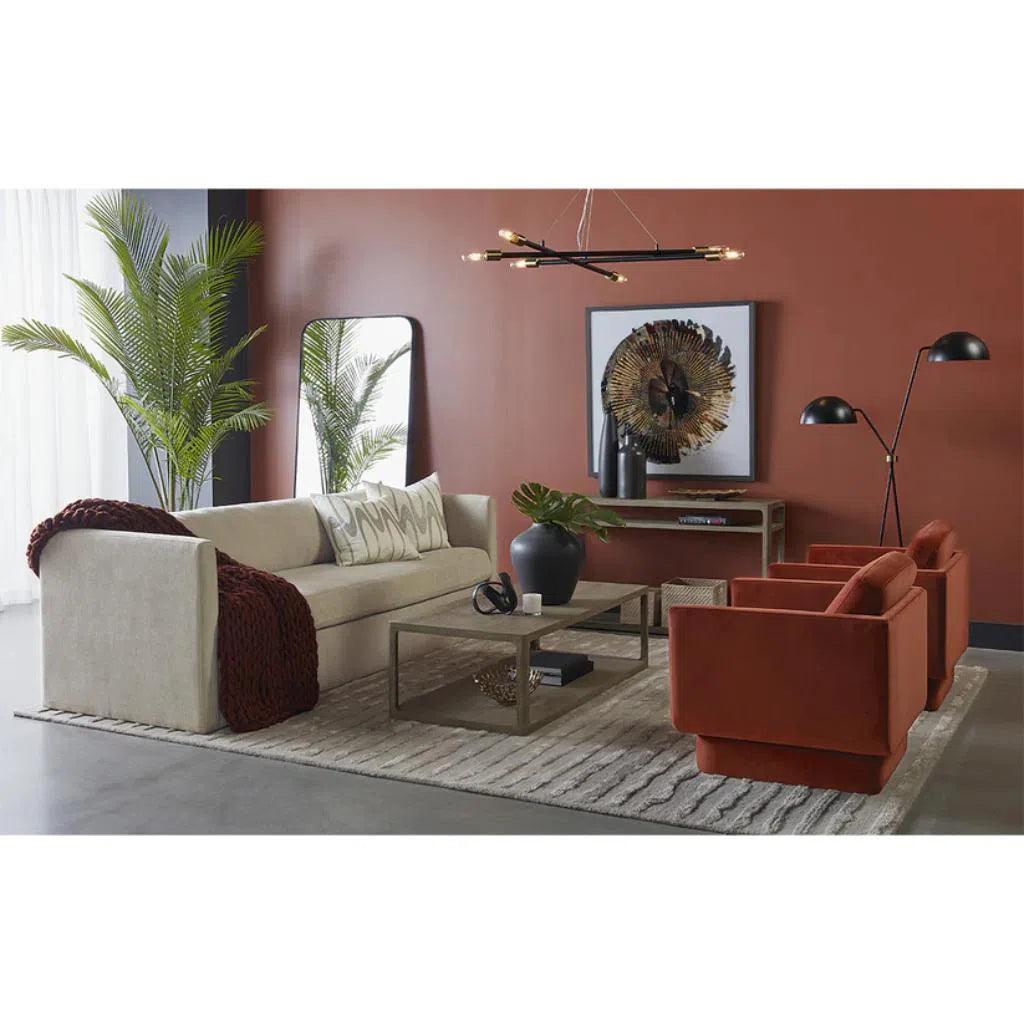 Leander Fabric Luxurious Sofa - LOOMLAN - SUNPAN - Sofas & Loveseats