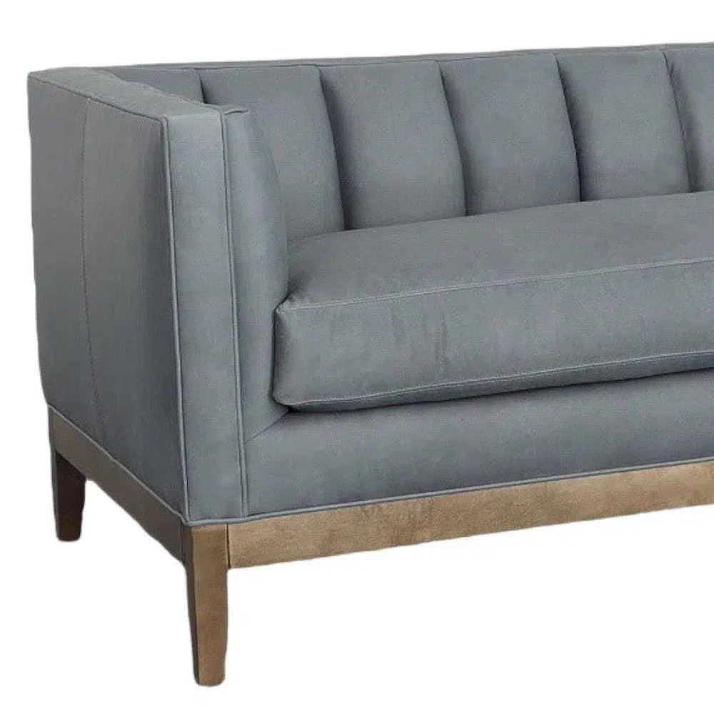 Leather Chesterfield Sofa Single Cushion Seat - LOOMLAN - Uptown Sebastian - Sofas & Loveseats