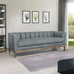 Leather Chesterfield Sofa Single Cushion Seat - LOOMLAN - Uptown Sebastian - Sofas & Loveseats