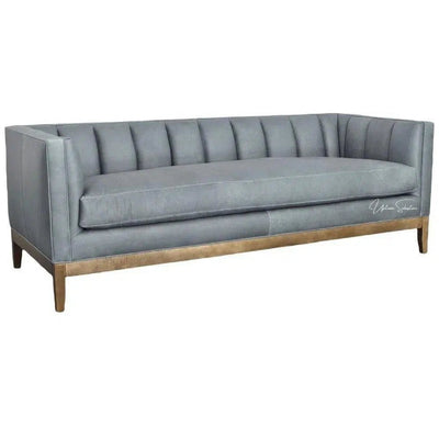 Leather Chesterfield Sofa Single Cushion Seat - LOOMLAN - Uptown Sebastian - Sofas & Loveseats