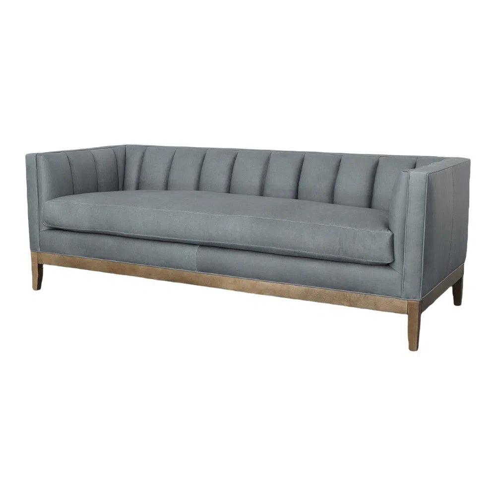 Leather Chesterfield Sofa Single Cushion Seat - LOOMLAN - Uptown Sebastian - Sofas & Loveseats