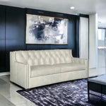 Leather Sofa - 90 Henry Grain Leather Couch - LOOMLAN - Uptown Sebastian - Sofas & Loveseats