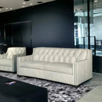 Leather Sofa - 90 Henry Grain Leather Couch - LOOMLAN - Uptown Sebastian - Sofas & Loveseats