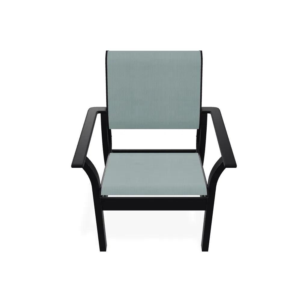 Leeward Marine Grade Polymer Stacking Cafe Chair - LOOMLAN - Outdoor Accent Chairs