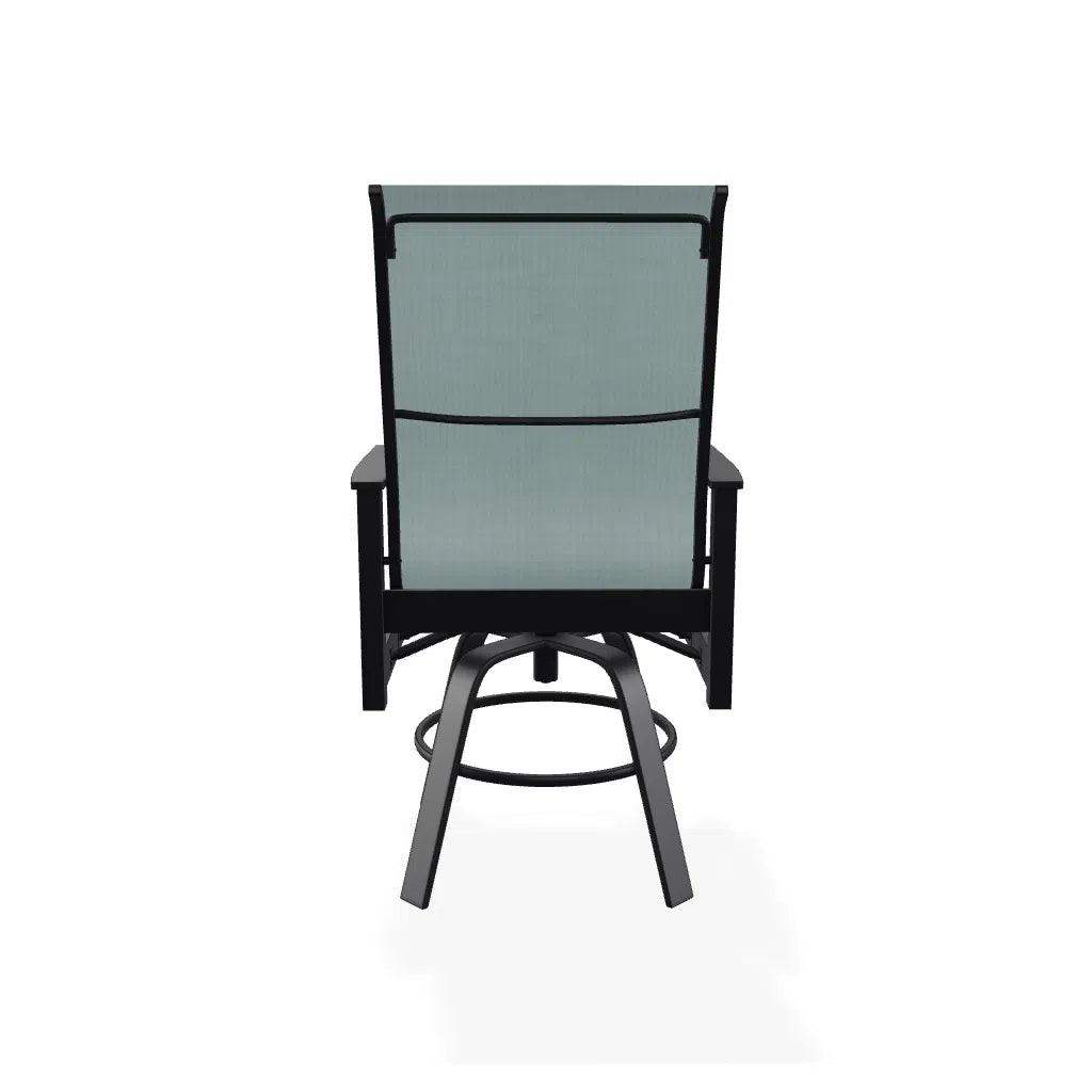 Leeward Swivel Marine Grade Polymer Arm Chair - LOOMLAN - Outdoor Accent Chairs