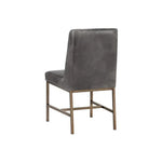 Leighland Leather Armless Dining Chair 2PC - LOOMLAN - Dining Chairs