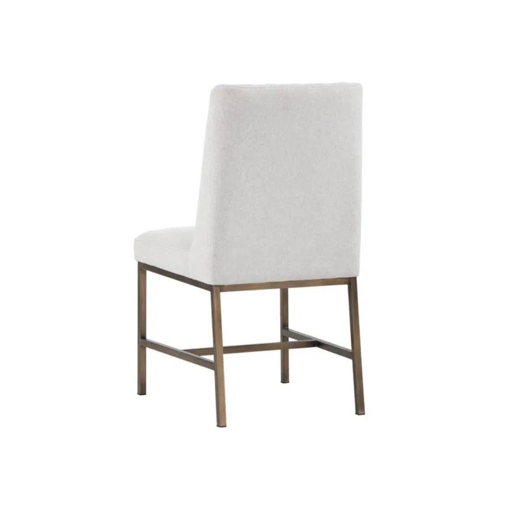 Leighland Leather Armless Dining Chair 2PC - LOOMLAN - Dining Chairs