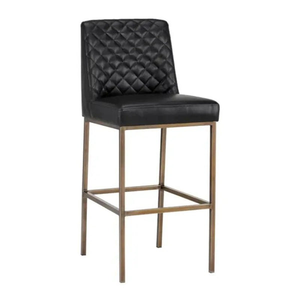 Leighland Leather Barstool - LOOMLAN - SUNPAN - Bar Stools