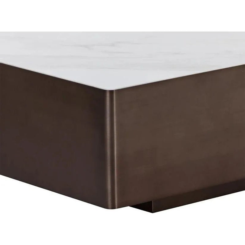 Lenay Coffee Table Marble - Look Top - LOOMLAN - SUNPAN - Coffee Tables