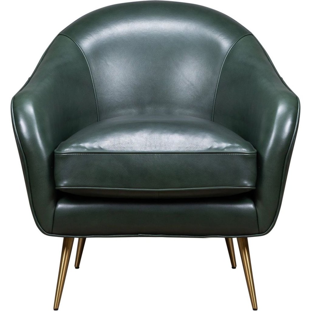 Leo Leather Modern Elegance Chair - LOOMLAN - Club Chairs