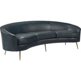 Leo Luxurious Comfort Leather Sofa - LOOMLAN - Olivia + Quinn - Sofas & Loveseats