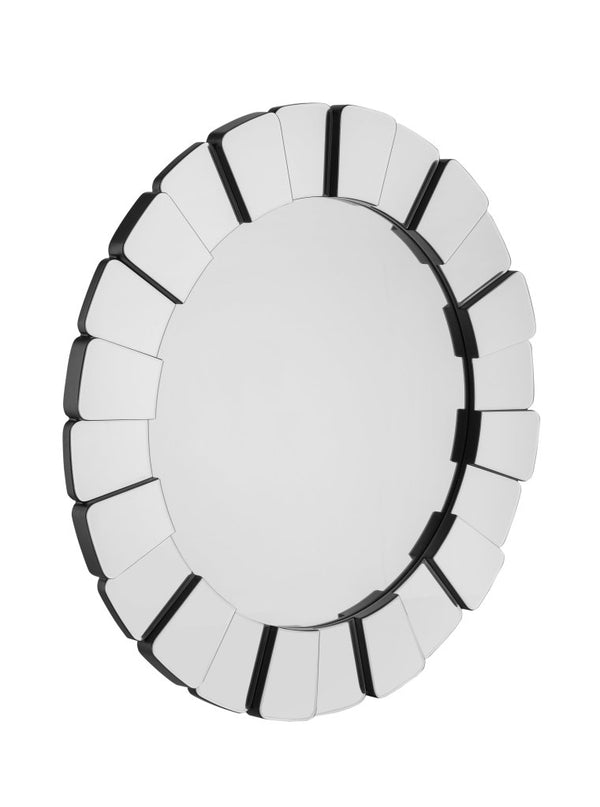 Leona Clear Round Design Wall Mirror - LOOMLAN - Bassett Mirror - Wall Mirrors