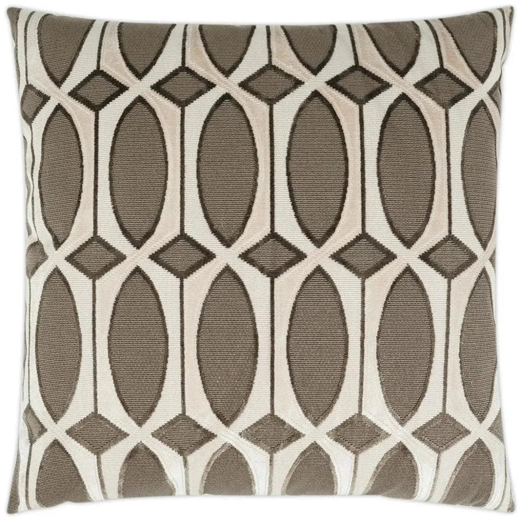 Leonardo Portabella Tan Taupe Large Throw Pillow Insert - LOOMLAN - D.V. Kap - Throw Pillows