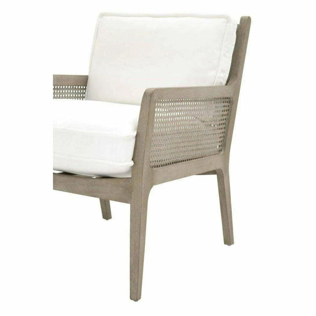 Leone Club Chair LiveSmart White Natural Oak Cane - LOOMLAN - Essentials For Living - Accent Chairs