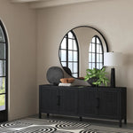 Levigne Metal Black Wall Mirror - LOOMLAN - Bassett Mirror - Wall Mirrors