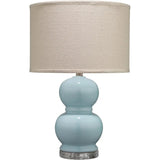 Light Blue Glass Bubble Table Lamp - LOOMLAN - Jamie Young - Table Lamps