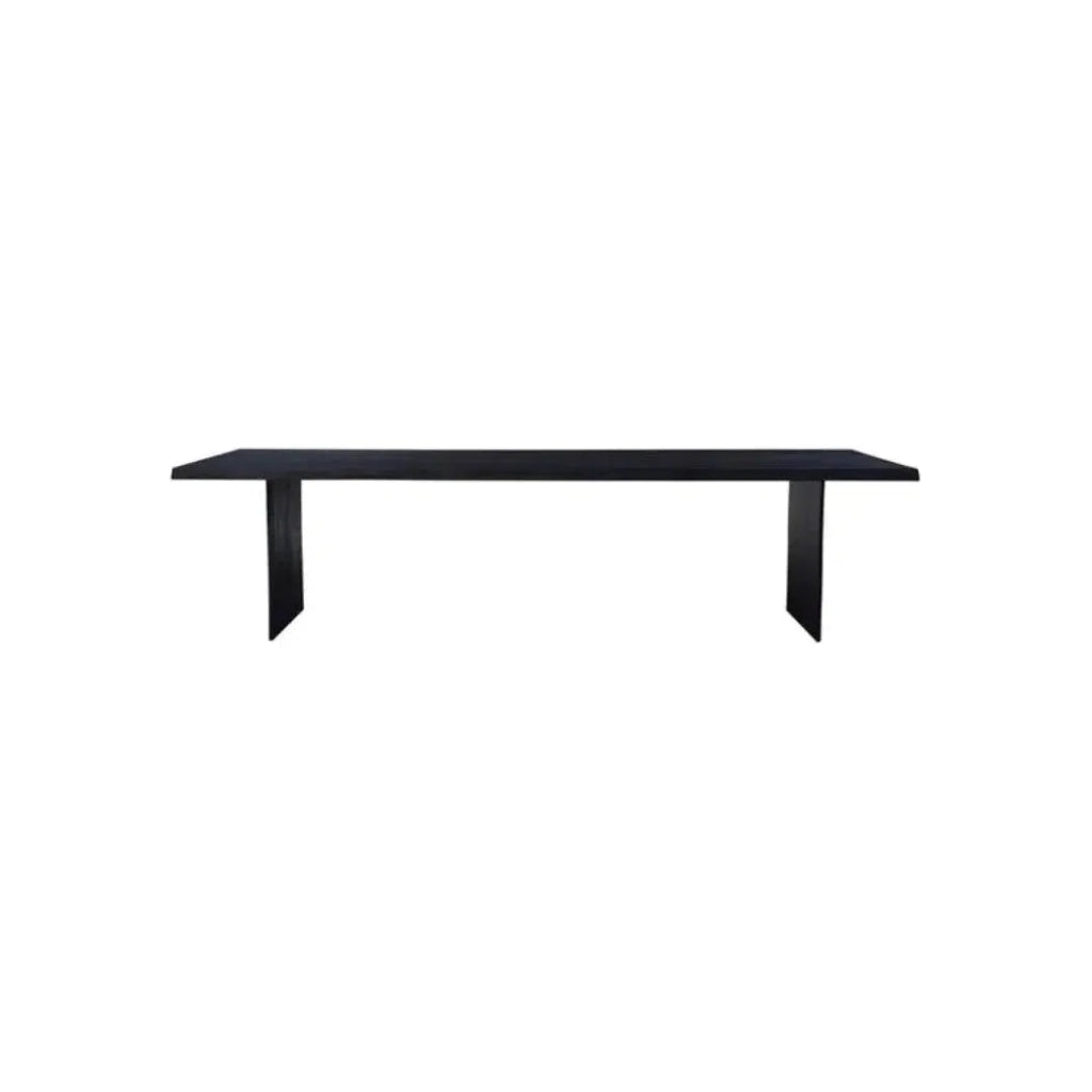 Lily Wooden Black Rectangular Dining Table - LOOMLAN - Artesia - Dining Tables