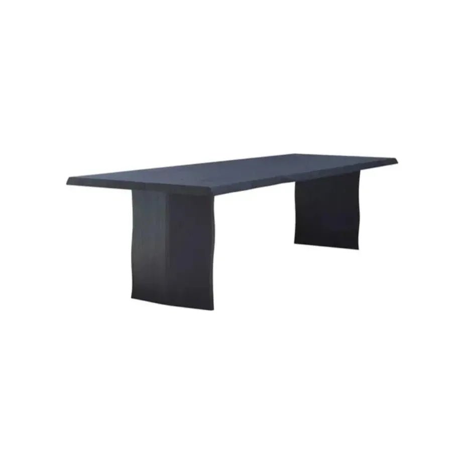 Lily Wooden Black Rectangular Dining Table - LOOMLAN - Artesia - Dining Tables