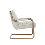 Lincoln Leather Lounge Chair - LOOMLAN - Accent Chairs