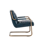 Lincoln Leather Lounge Chair - LOOMLAN - Accent Chairs